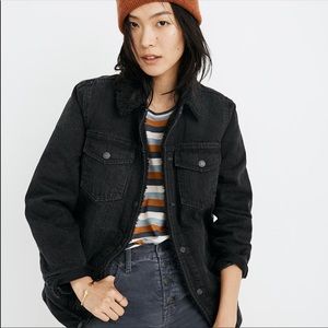 Madewell Oversized Sherpa Jean Jacket